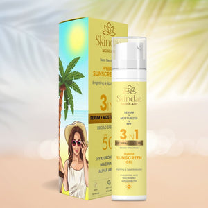 Hybrid Sunscreen Gel SSkindae 3-in-1 Hybrid Sunscreen Gel SPF 50 PA+++ lightweight brightening sunscreenPF 50 PA+++